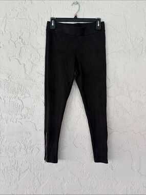 VICI Black Zipper Hem Leggings
